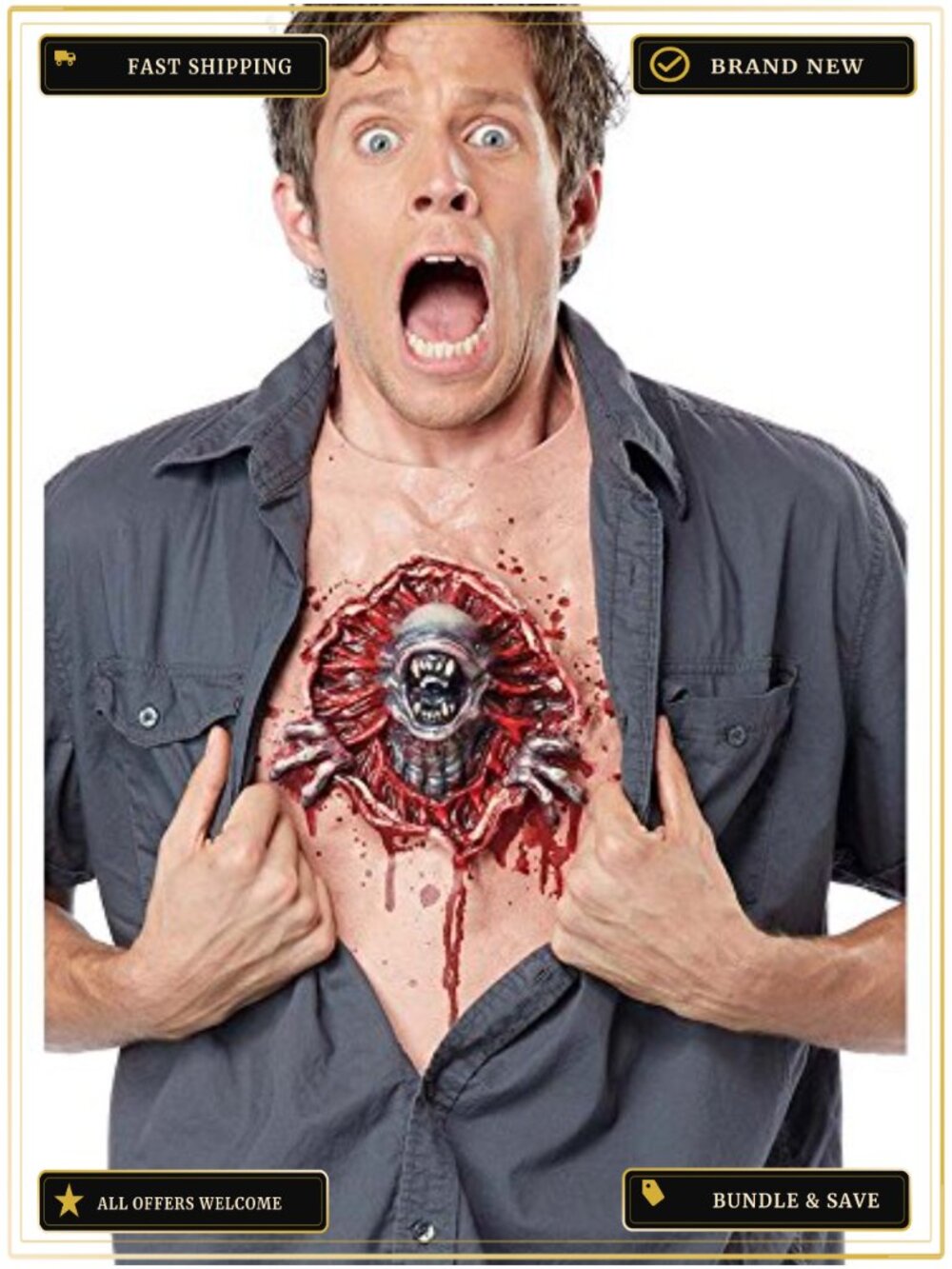 California Costumes Men's Parasite Chest Costume Accessory